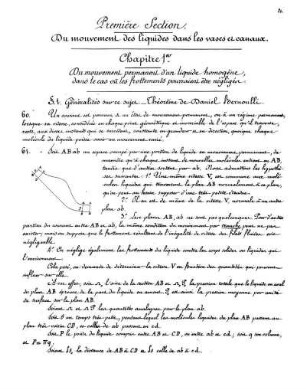 Premiére Section. Du mouvement des liquides dans les vases et canaux.