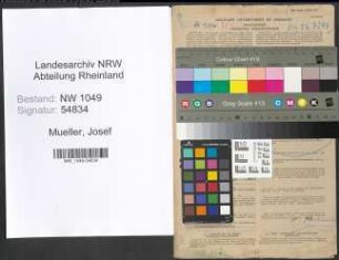 Entnazifizierung Josef Mueller , geb. 21.12.1892 (Justizbeamter)
