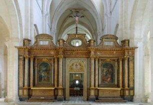 Frankreich. Bourgogne. Yonne. Pontigny. Abbaye. Romanische Abtei. Holzlettner