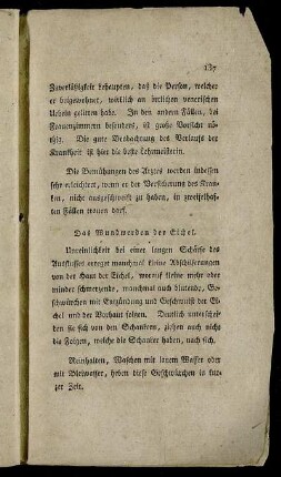 Das Wundwerden der Eichel.