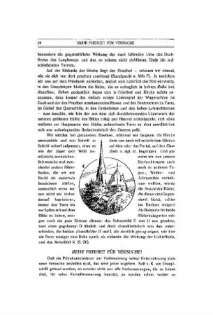 Mehr Freiheit für Versuche!