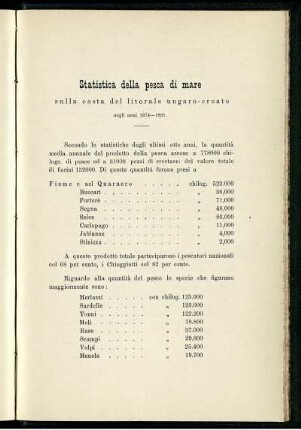 Statistica della di mare