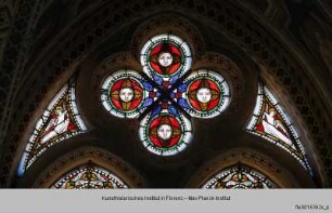 Fenster B-III, B-II und B-I der Katharinenkapelle : Fenster B-I