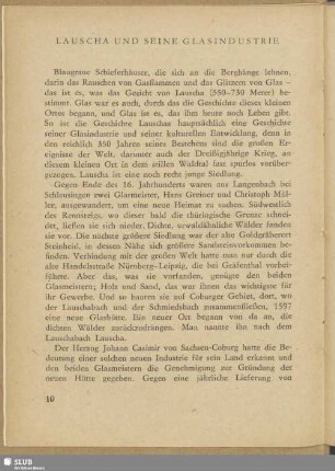 Lauscha und seine Glasindustrie
