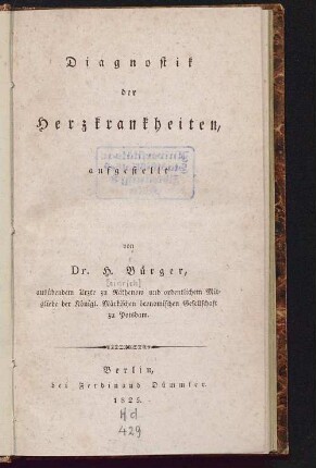 Diagnostik der Herzkrankheiten