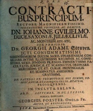 De contractibus principum disputatio