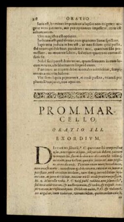 Pro M. Marcello. Oratio XLI.