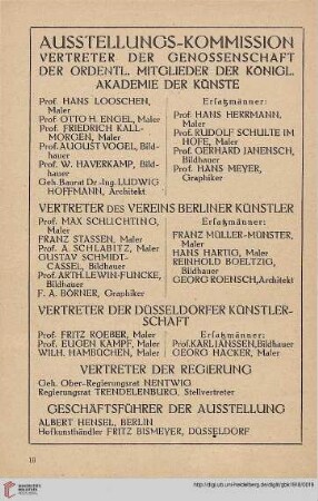 Ausstellungs - Kommission