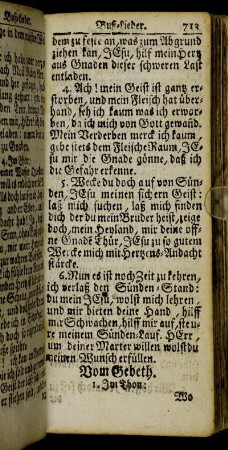 Vom Gebeth. - Von heiligen Abendmal.