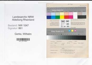 Entnazifizierung Wilhelm Gerka , geb. 04.10.1909 (Angestellter)
