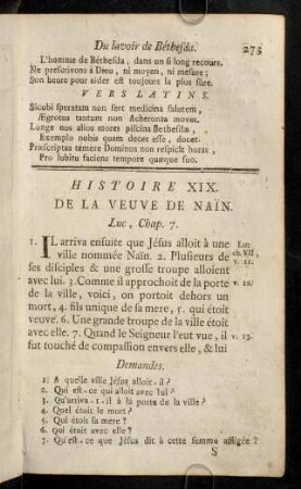 273-278, Histoire XIX - XX