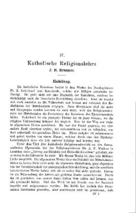 Katholische Religionslehre