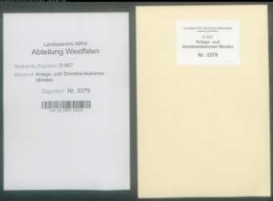Bau und Reparatur der geistlichen Gebäude zu Rahden (Amt Rahden) - Band 3