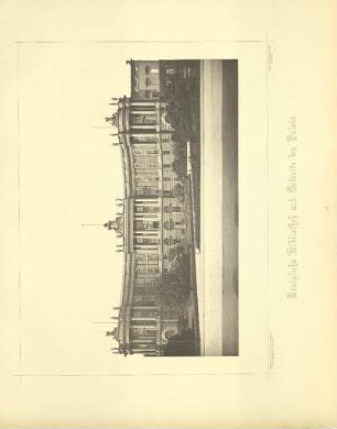 Königliche Bibliothek und Ostseite des Palais