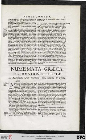 Numismata Graeca