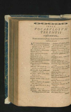 Index Vocabulorum Terentii.