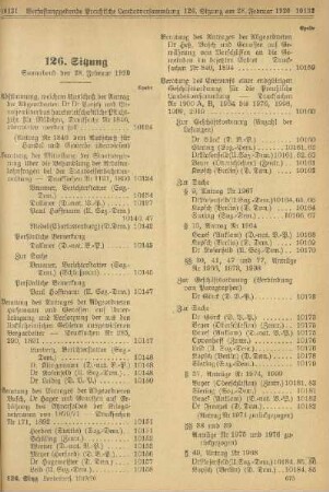 126. Sitzung. Sonnabend den 28. Februar 1920