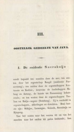III. Oostelijk gedeelte van Java