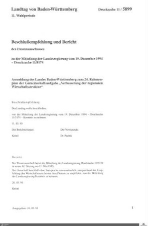 Gemeinschaftsaufgabe "Verbesserung der regionalen Wirtschaftskultur"