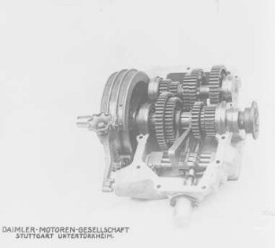 Getriebe für 16/45 PS, von der Seite gesehen (Daimler) : Technikgeschichte | Maschinenbau | Verkehrswesen | Autowesen