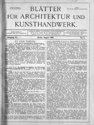 No. 8., August 1907