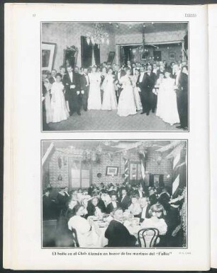 [Fotografía de] El baile en el Club Alemán en honor de los marinos del "Falke"