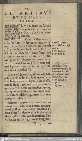 De Artibus Et De Manu