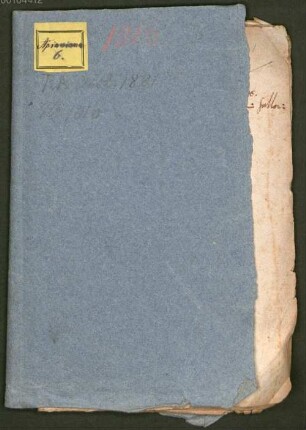 Nachlass von Philipp Apian (1531-1589) – BSB Apianiana. 6, Notizbuch zur Entfernungsmessung - BSB Apianiana VI