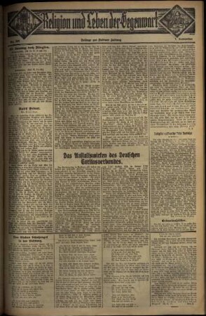 Dritte Ausgabe vom Sonntag, den 07. September 1930.