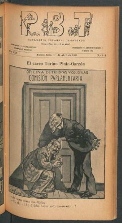 El careo Torino Pinto-Garzón - [Caricatura]