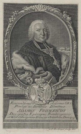 Bildnis des Adamus Fridericus, Bischof von Würzburg
