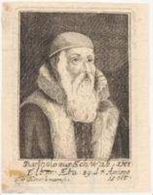 Bartholomäus Schwab d.Ä. (= Barthel II.); gest. 15. Oktober 1598
