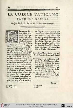 Ex Codice Vaticano saeculi decimi