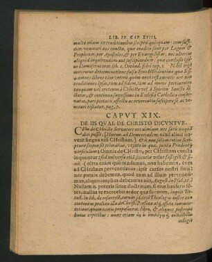 Caput XIX. De Iis Quae De christo Dicuntur.