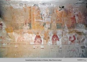 Ausmalung mit Thronendem Christus und Heiligen Kriegern : Szenen aus dem Leben des David Garedscha