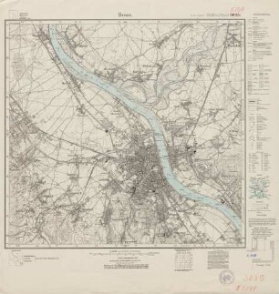 5208 (alte Nr.: 3035) Bonn, Meßtischblatt (4cm - Karte)