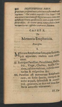 Caput X. De Meteoris Emphaticis.