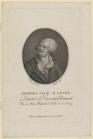 Bildnis des Georges Jacq. Danton