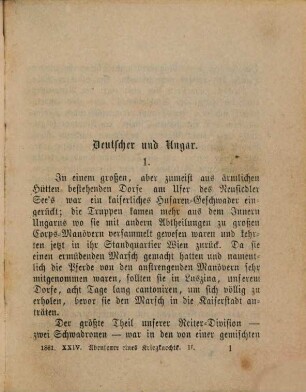 Eines Kriegsknechts Abenteuer : historische Novelle, 2