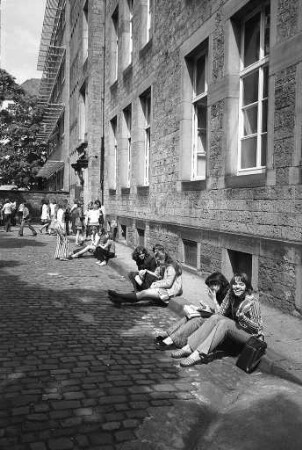Große Pause beim Lessinggymnasium Karlsruhe