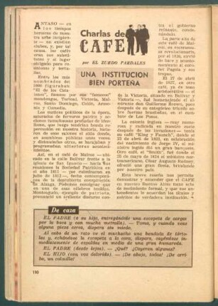 Una institución bien porteña : Charlas de cafe