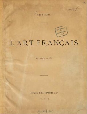 L' art français : revue artistique hebdomadaire. 2. 1888/89
