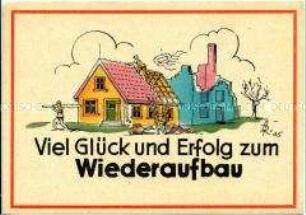 Postkarte zum Wiederaufbau