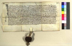 Das Landgericht der Grafschaft Hirschberg vidimiert 3 Urkunden über Wendelstein d.d. 1427. IV. 8; 1436. V. 2; 1436. VI. 18.