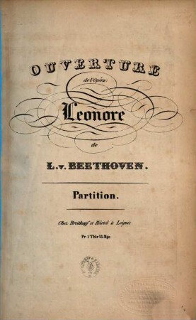 Ouvertüre de l' opéra Leonore