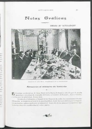 Notas Gráficas : Almuerzo al ministro de fomento