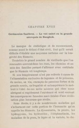 Chapitre XVIII. Cérémonies funèbres. - Le vat-saket ou la grande nécropole de Bangkok