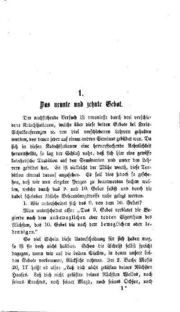 Das neunte und zehnte Gebot
