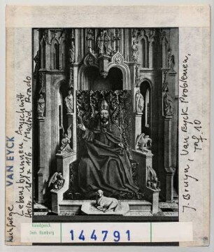 Jan van Eyck, Nachfolge: Lebensbrunnen, Ausschnitt. Madrid, Prado