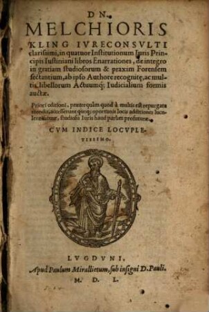 In quatuor Institutionum Iuris libros Enarrationes